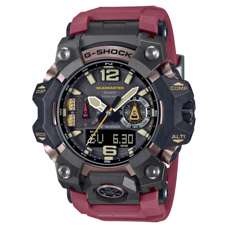 CASIO MASTER OF G LAND 大泥王 黑紅碳纖維 男士表 GWG-B1000-1A4