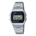 Casio A158WA-1 中裝 銀色方形復古跳字錶