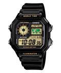 Casio 復古跳字錶 黑色尼龍帶 AE-1200WHB-1B