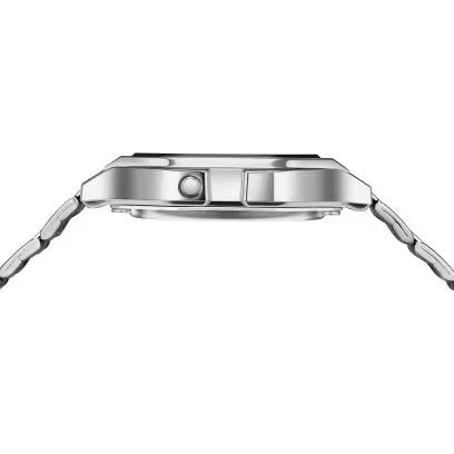 Casio A158WA-1 中裝 銀色方形復古跳字錶