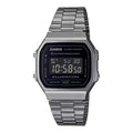 Casio A168WGG-1B 青銅灰 反顯顯示 方形復古跳字錶