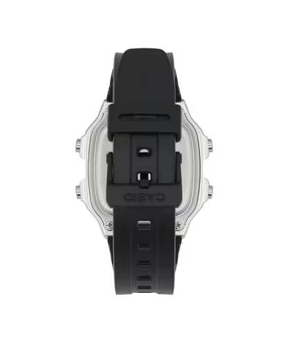 Casio 復古跳字錶 銀盤 黑色膠帶 地圖 AE-1200WH-1C