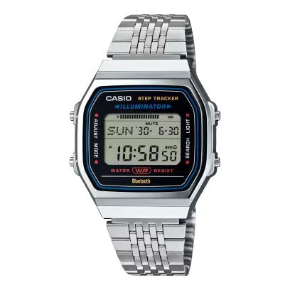 Casio ABL-100WE-1A 藍牙 計步 方形復古跳字錶